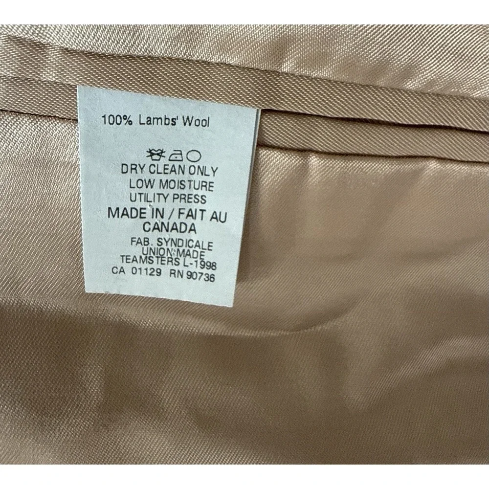 Lauren Ralph Lauren Men's Brown Herringbone Tweed Wool Sport Coat Blazer 44S